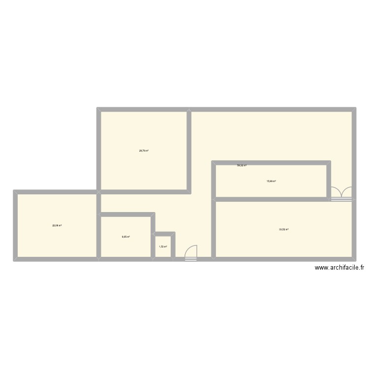 maison3. Plan de 7 pièces et 171 m2