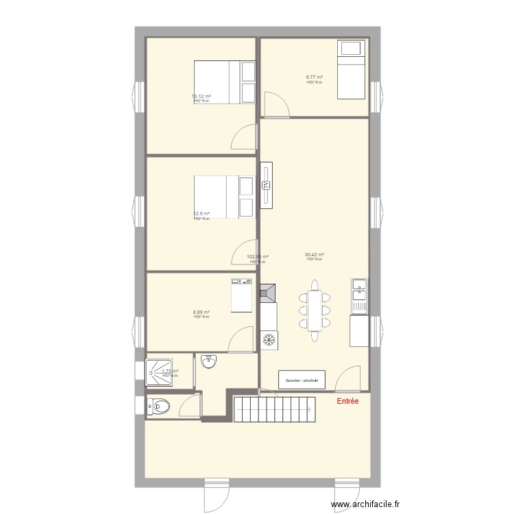 plan appartement Froges. Plan de 0 pièce et 0 m2