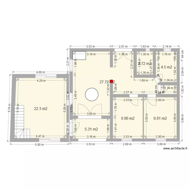 extension sud etage. Plan de extension sud etage. Plan de