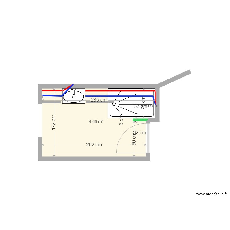 Salle de bain Stembert 2. Plan de 0 pièce et 0 m2