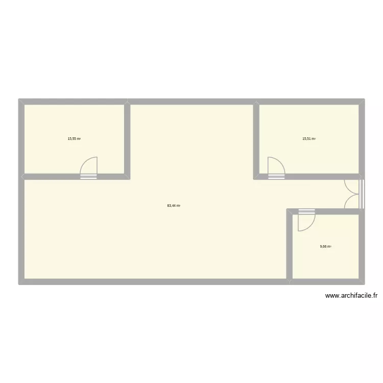 MURS_CDI. Plan de 4 Pièces et 124 m² MURS_CDI. Plan de 4 Pièces et 124 m²