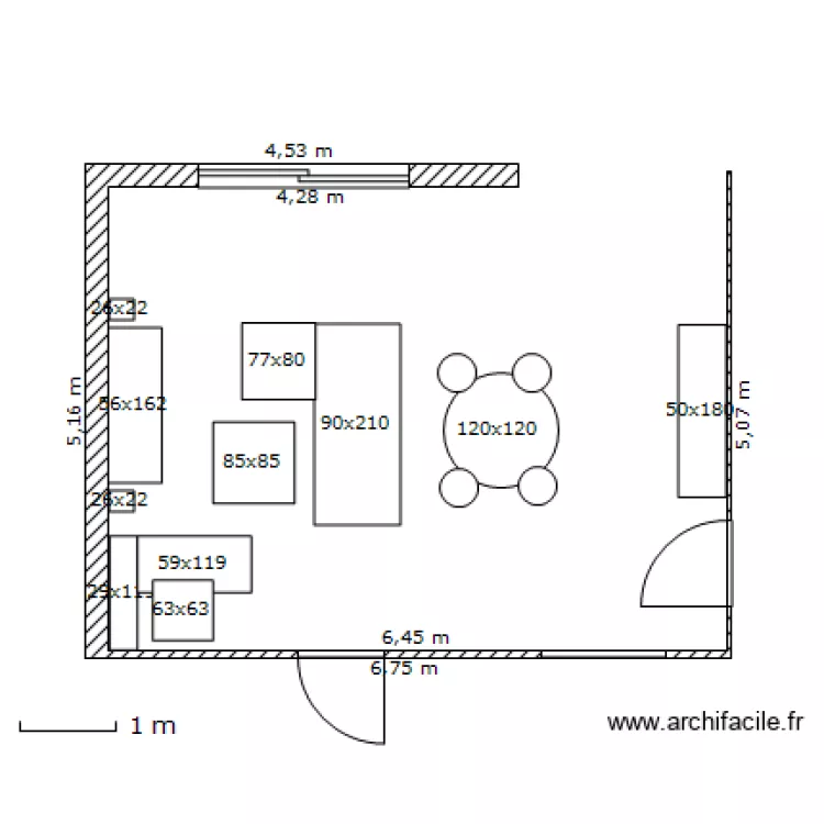 Salle à manger. Plan de Salle à manger. Plan de