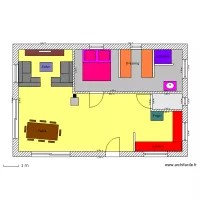 PLAN "A" RDC MEUBL&Eacute; 66M2