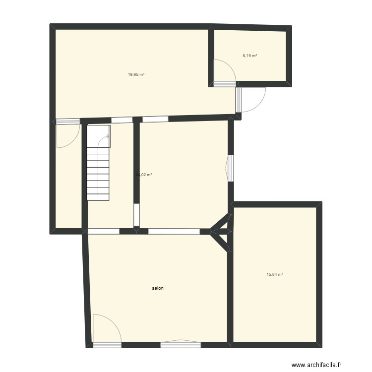 maison lucas. Plan de 7 pièces et 86 m2