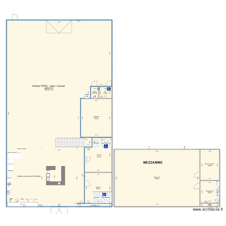 salle de sport 01-10-2023. Plan de 0 pièce et 0 m2