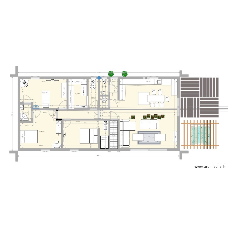 maison 7 avec sous sol . Plan de 0 pièce et 0 m2