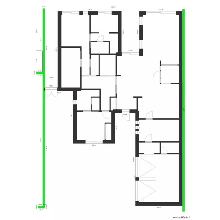 Villa Pascal 162m2  sans mobilier. Plan de 