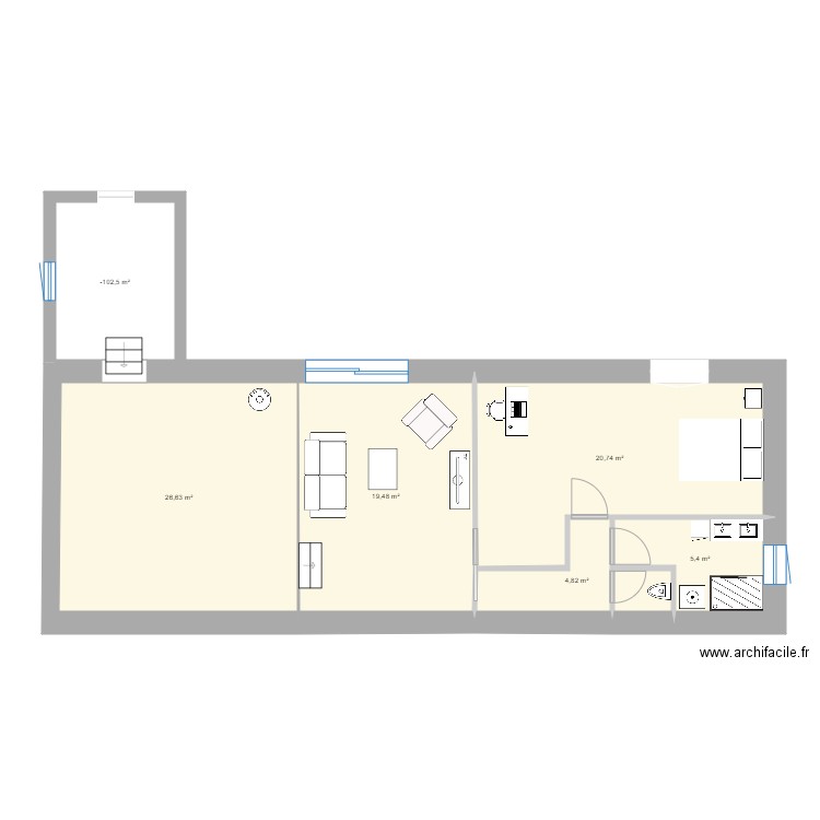 Grange V3. Plan de 0 pièce et 0 m2