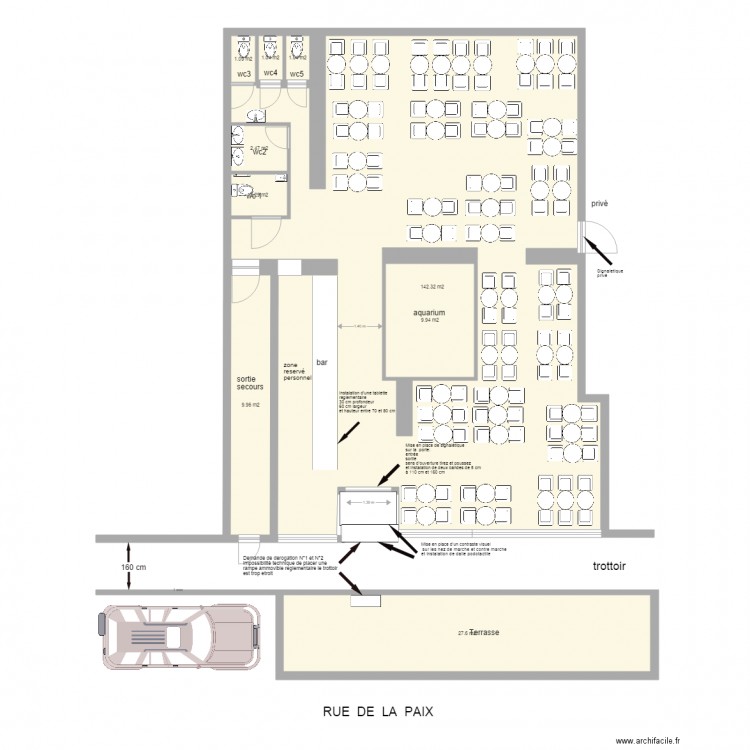 le tam tam. Plan de 0 pièce et 0 m2