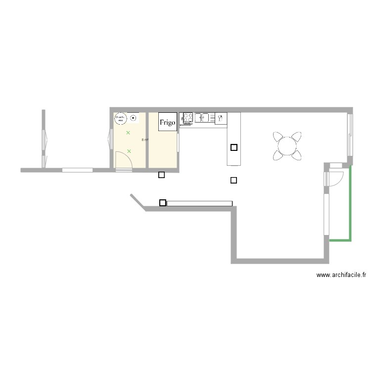 CUISINE  SEJOUR. Plan de 0 pièce et 0 m2