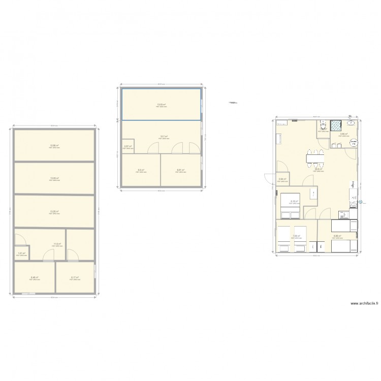 appel doffre LOT 3 CHAMBRES  . Plan de 0 pièce et 0 m2