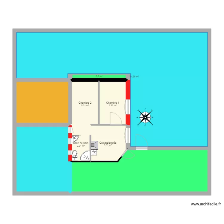 4 davy 75017 paris BIS. Plan de 0 pièce et 0 m2