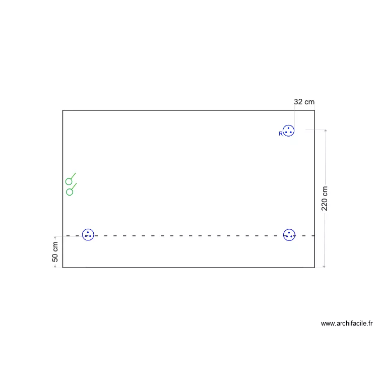 Cuisine implémentation cloison sud. Plan de Cuisine implémentation cloison sud. Plan de