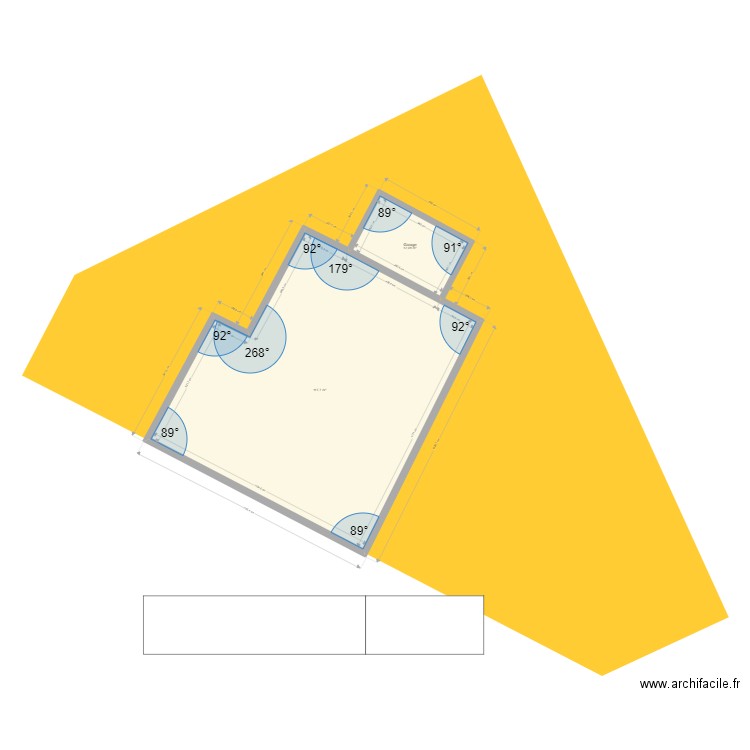 aucamville. Plan de 2 pièces et 131 m2