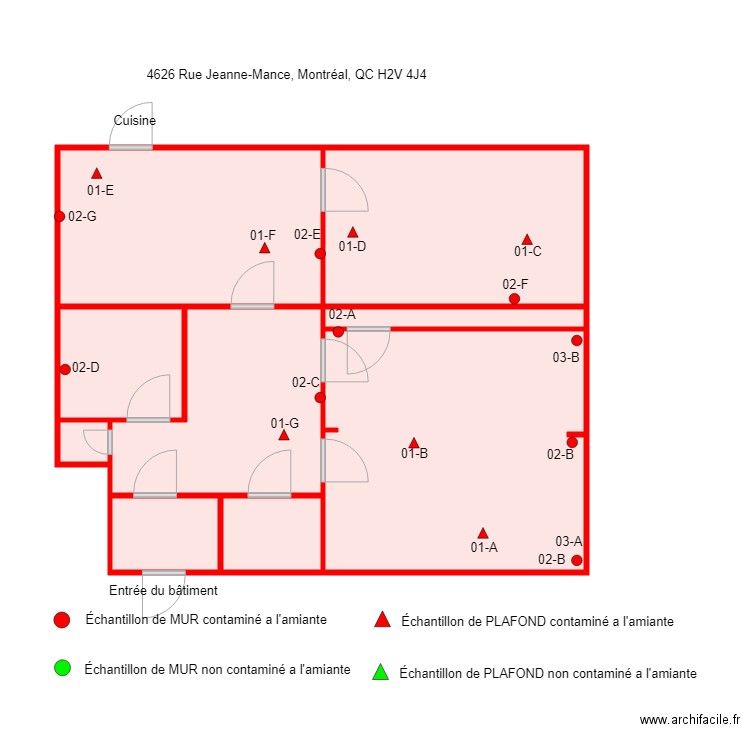 jeanne mance 4626. Plan de 0 pièce et 0 m2