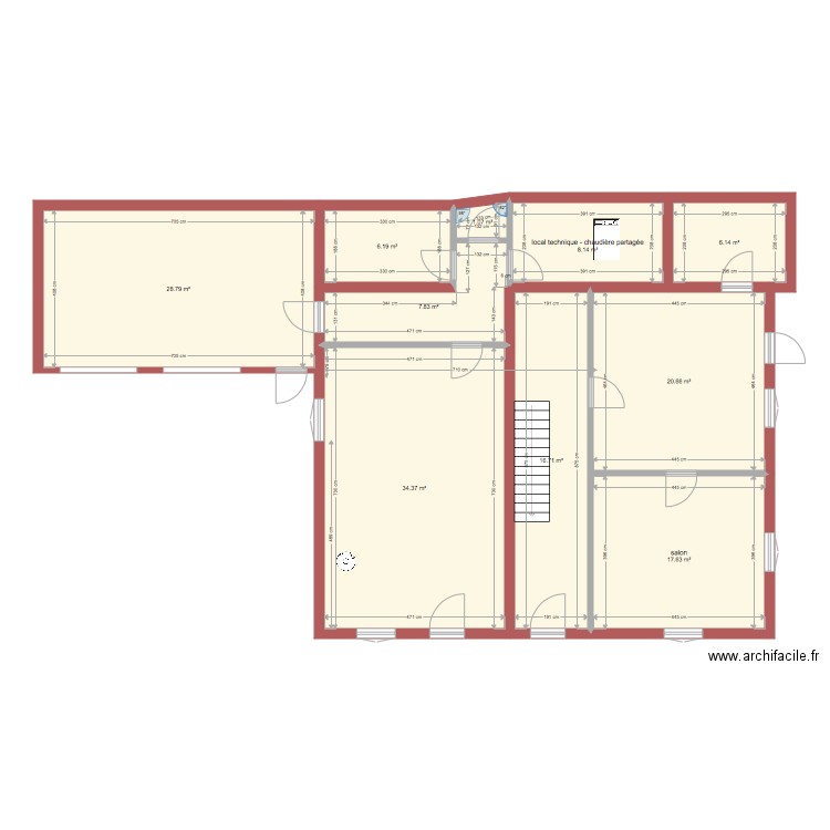 fayolle rdc côtes exactes. Plan de 0 pièce et 0 m2