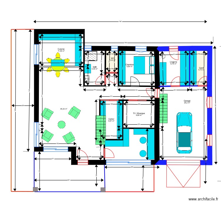 Plan 22. Plan de 0 pièce et 0 m2