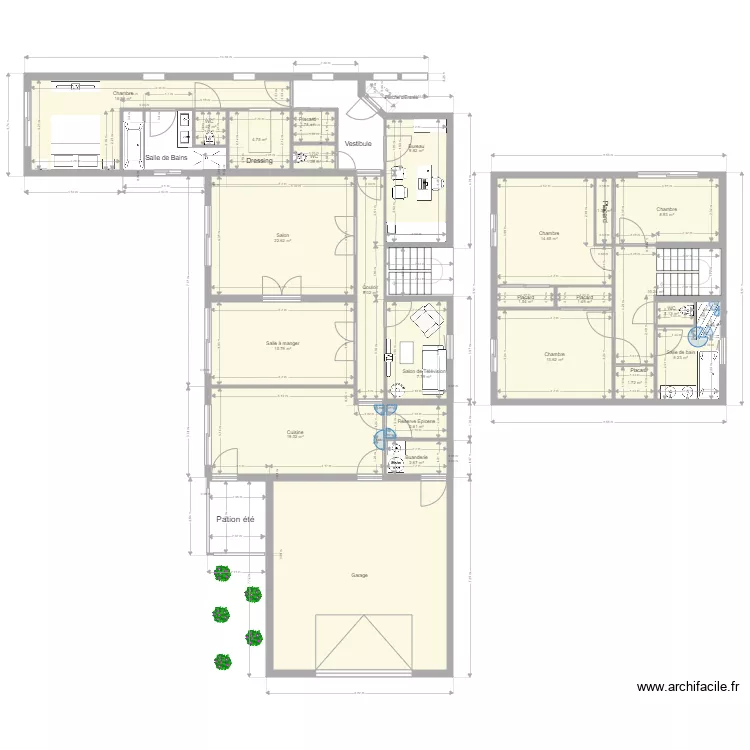 SAINT EVARZEC R16. Plan de 