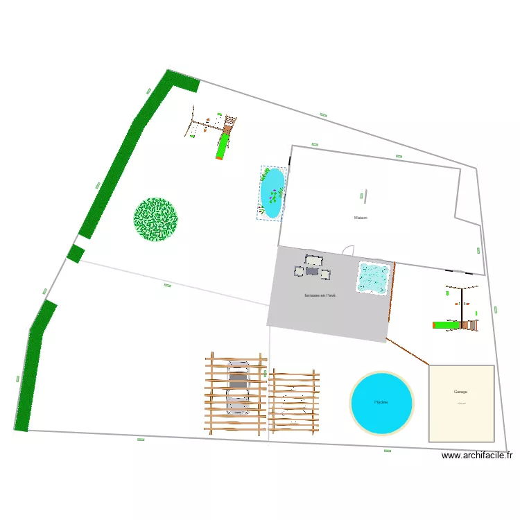 veranda bruno  avec maison. Plan de 