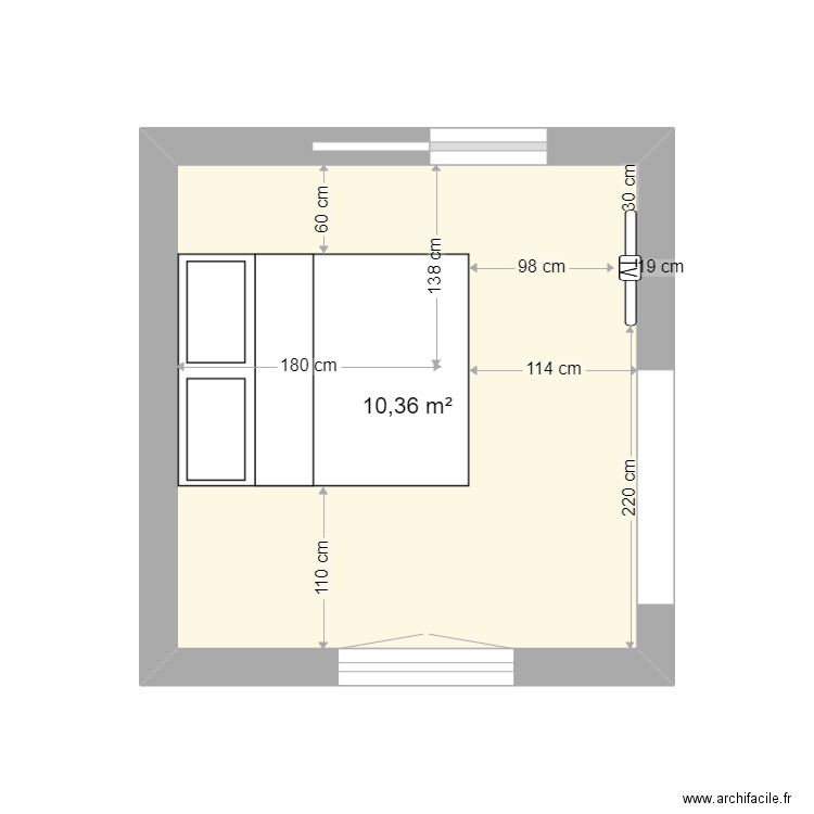 Chambre Saint Sul. Plan de 0 pièce et 0 m2