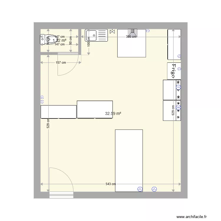 cellule c coutras 3. Plan de 
