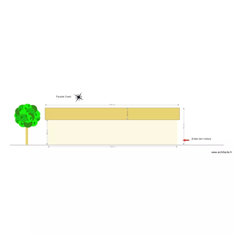 plan de coupe largeur ouest. Plan de plan de coupe largeur ouest. Plan de