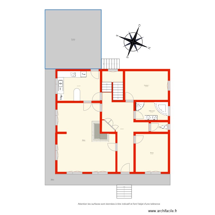 BI 2889 rdc non côté. Plan de 0 pièce et 0 m2