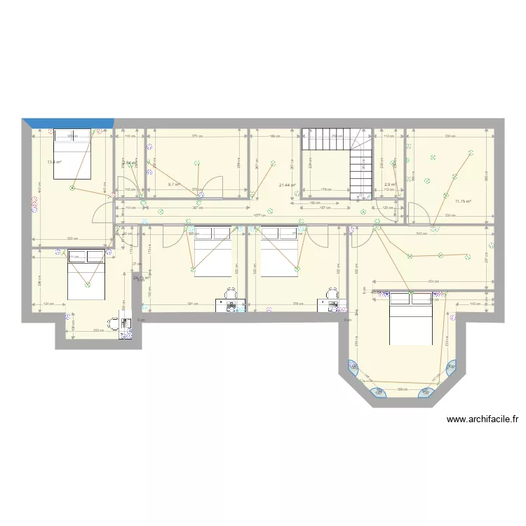 maison nadege eloi etage. Plan de 0 pièce et 0 m2