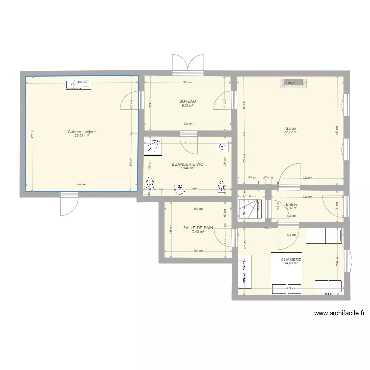 SANTE EULALIE APPT RDC. Plan de SANTE EULALIE APPT RDC. Plan de