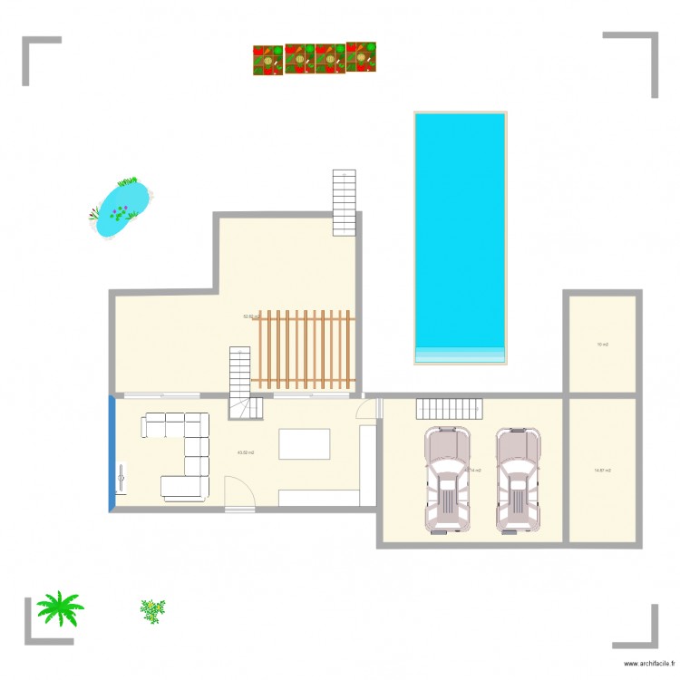 PLAN PIECE DE VIE V2. Plan de 0 pièce et 0 m2