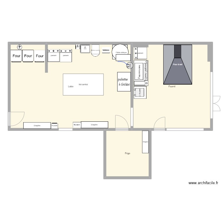 himuog. Plan de 3 pièces et 212 m2