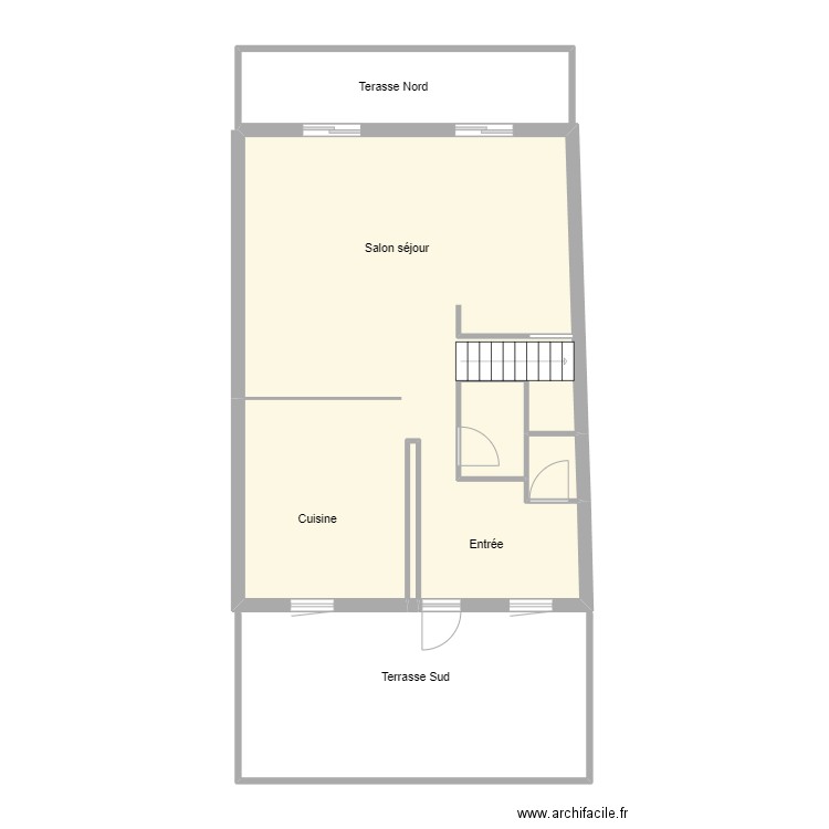 RDC Clement PLANES. Plan de 4 pièces et 64 m2