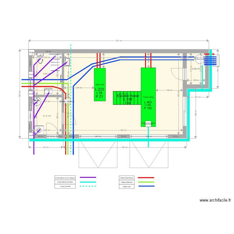 Garage. Plan de 0 pièce et 0 m2