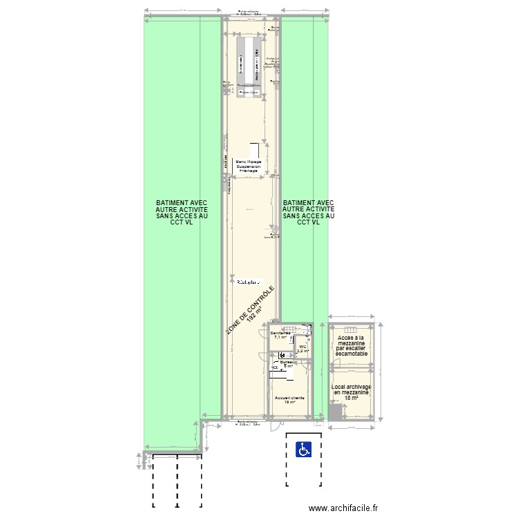 CCT VL ARGONNE CONTRÔLE  GALGON. Plan de 7 pièces et 263 m2