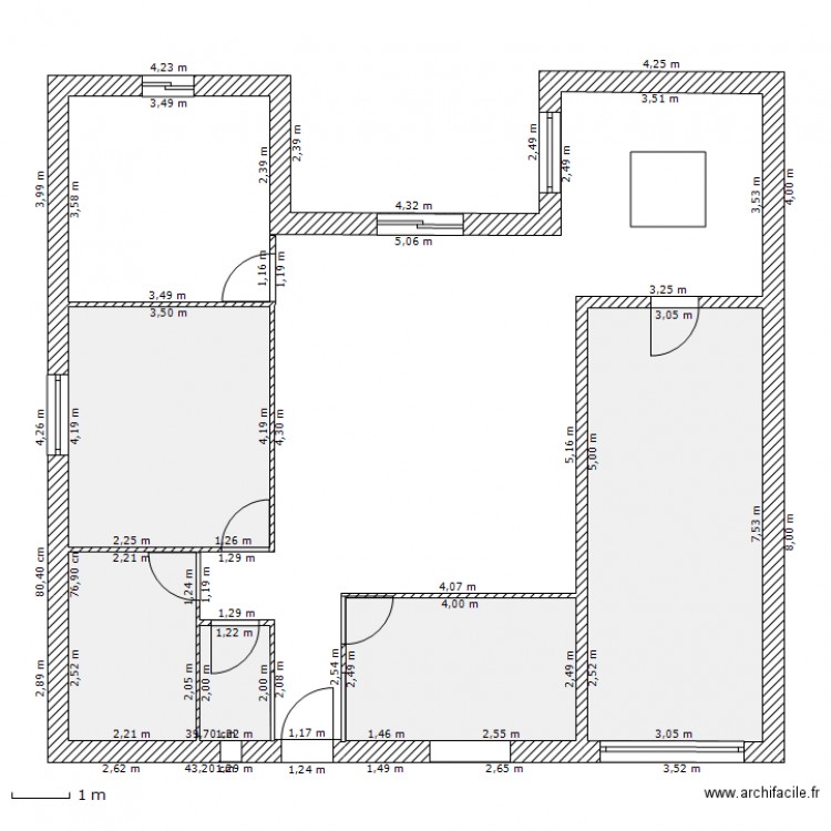 toit terrasse. Plan de 0 pièce et 0 m2