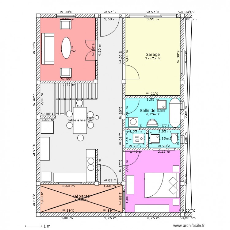 redchausser. Plan de 0 pièce et 0 m2