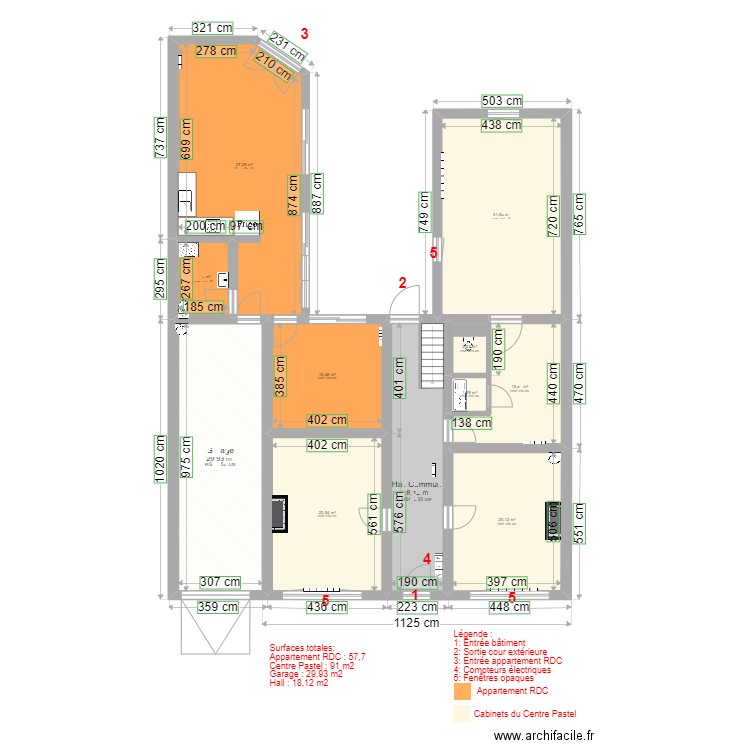 EghezeeBas - RDC APRES. Plan de 11 pièces et 197 m2