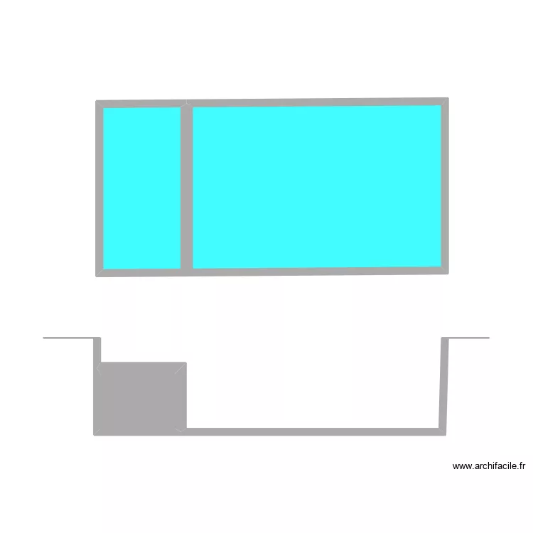 Plan en coupe . Plan de 