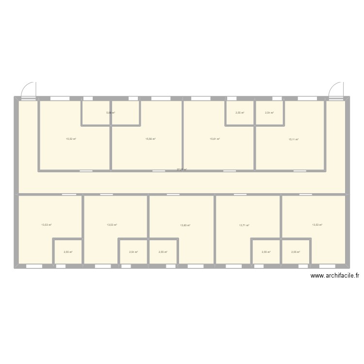 למעלה. Plan de 0 pièce et 0 m2