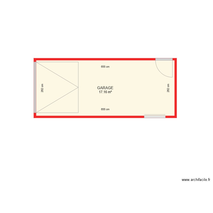 BI 5233 GARAGE coté. Plan de 0 pièce et 0 m2