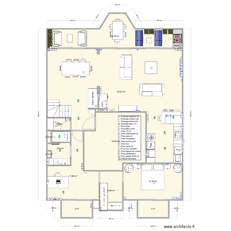 Pornichet De Gaulle RDC contraintesV2. Plan de 0 pièce et 0 m2