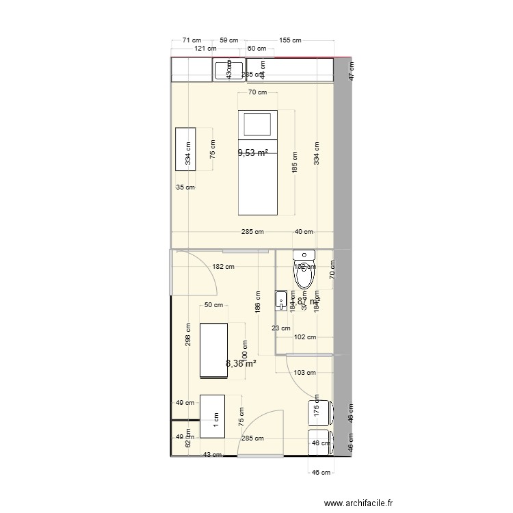 PROJET FLO. Plan de 0 pièce et 0 m2