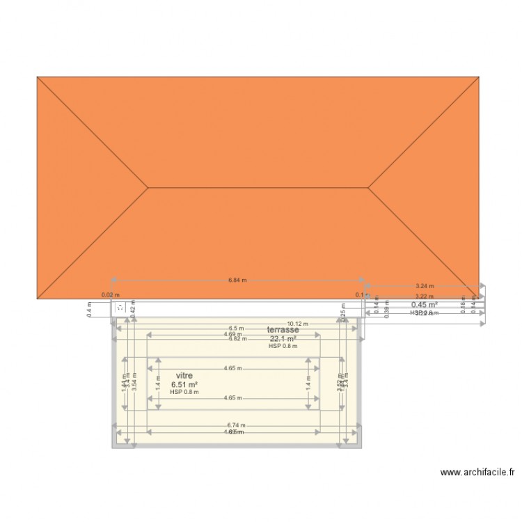 villa moren    sdb toiture . Plan de 0 pièce et 0 m2