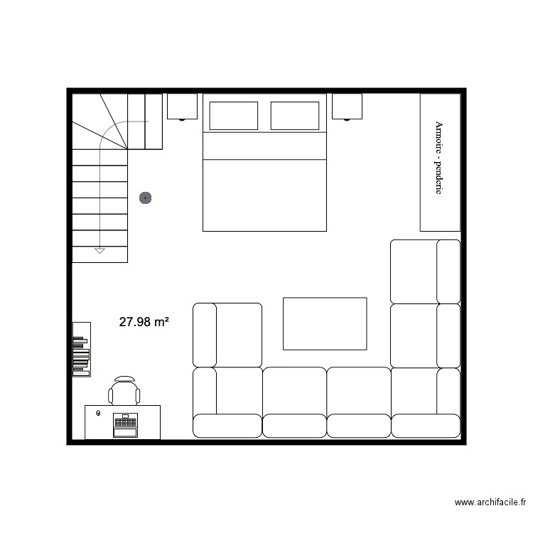 Etage  Chalet 28 m2 test 2. Plan de 0 pièce et 0 m2