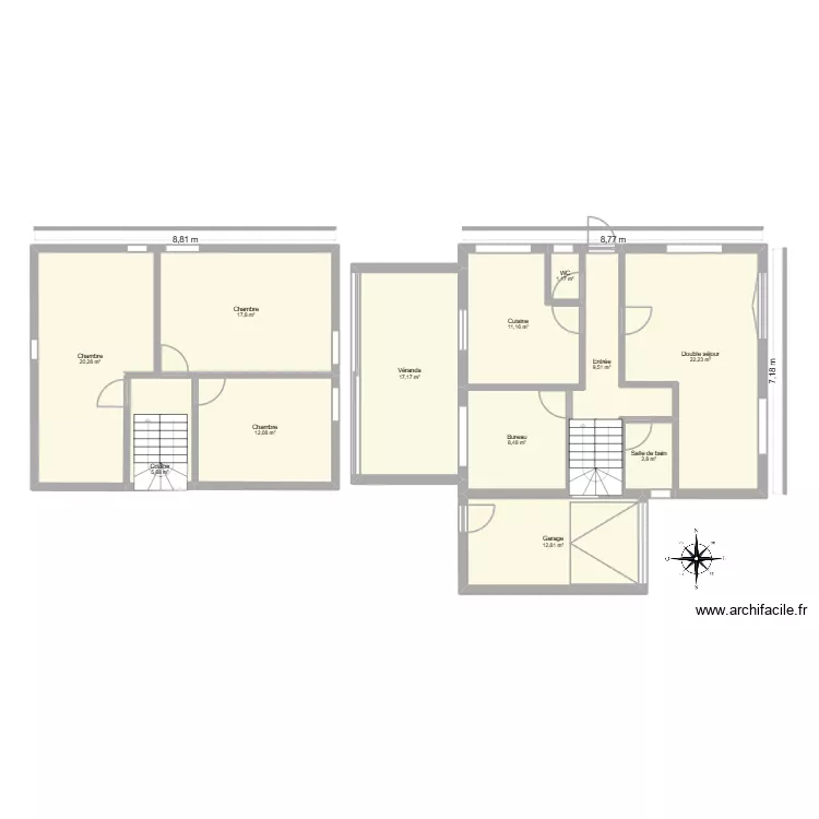 363 PEYNACHE. Plan de 12 Pièces et 141 m²