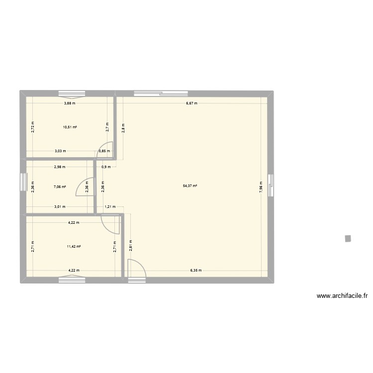 ebauche 1. Plan de 0 pièce et 0 m2