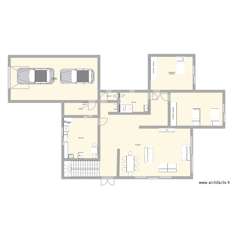 plan 2 mesure. Plan de 8 pièces et 185 m2