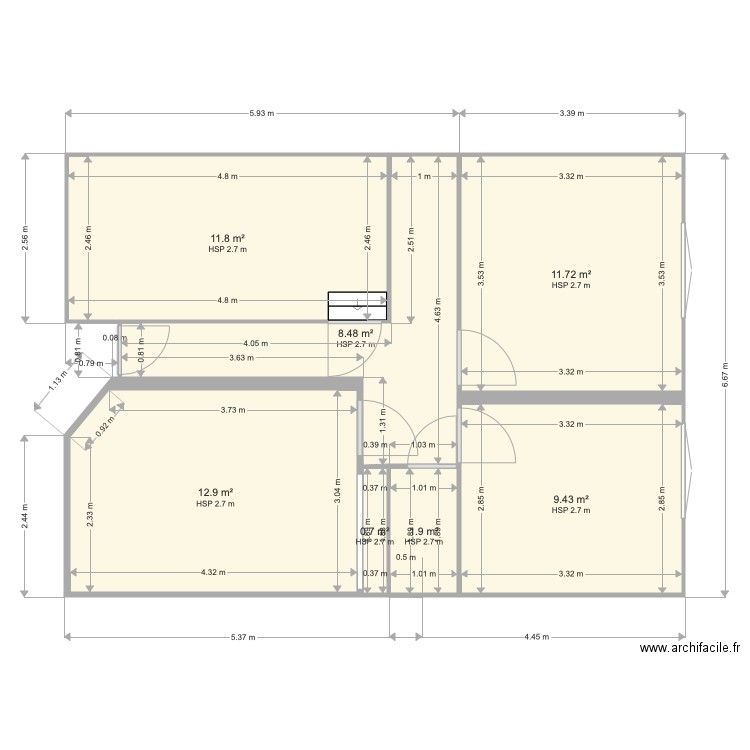 VERDUN 1er etage. Plan de 0 pièce et 0 m2