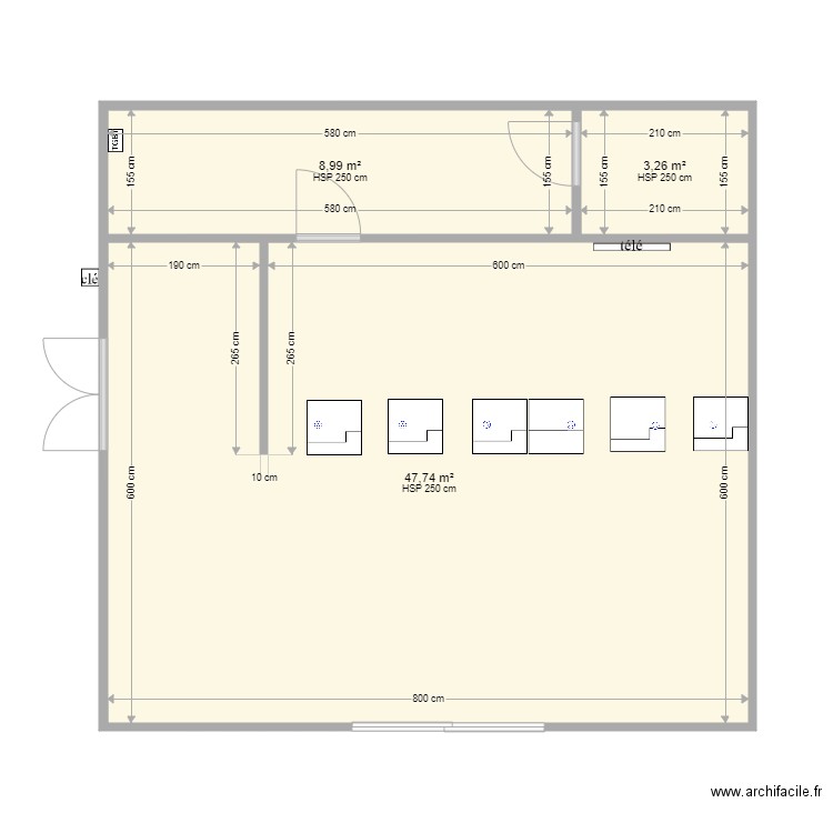 Avignon TGV Avis. Plan de 3 pièces et 60 m2