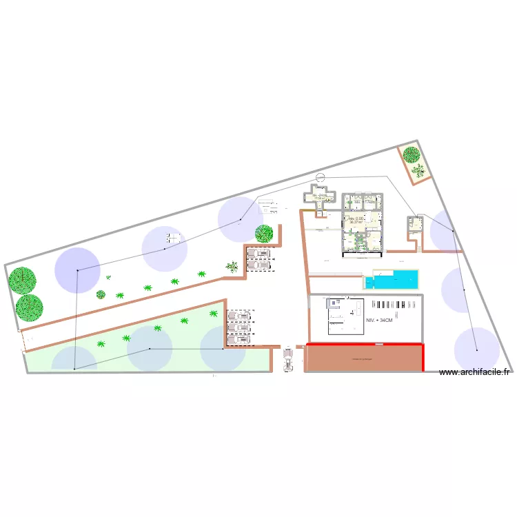 implantation citerne eau potable mesures pour Alessio &eacute;lectricit&eacute; maison. Plan de 